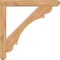 Ekena Millwork Olympic Craftsman Smooth Bracket w/ Offset Brace, Western Red Cedar, 5 1/2"W x 36"D x 36"H BKT0604X36X36OLY04SWR - alternate 2